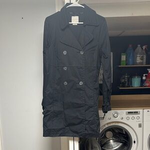Old Navy Classic Black Trench Coat